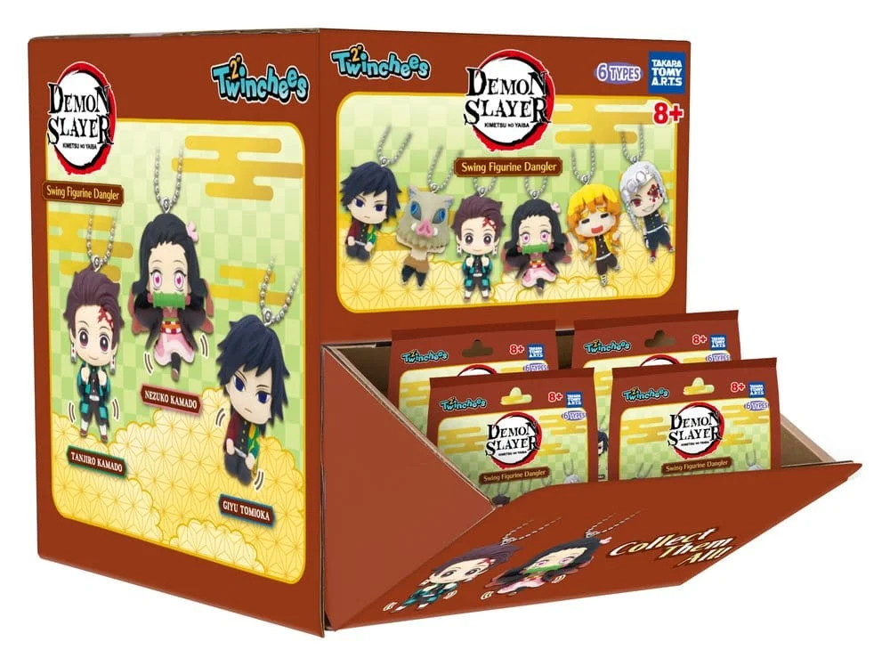 Demon Slayer: Kimetsu no Yaiba Swing Danglers Keychains 3cm Blind Pack - 1 Unidade